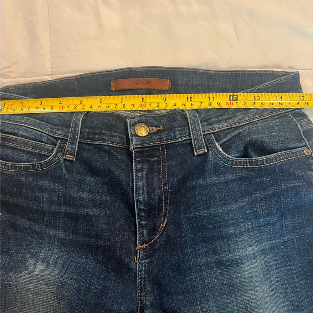 Joe’s Vintage Reserve Roxalana Dark Wash Ankle Straight Raw Hem Jeans sz 28 - Picture 9 of 12